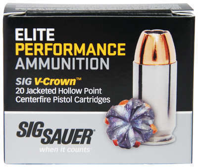 Ammunition Sig Sauer Elite Performance 10mm SIG AMMO 10MM 180GR JHP 20/200 • Model: Elite Performance